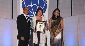 Jan Henderson, New Zealand High Commissioner of New Delhi attended the ceremony to accept the award.